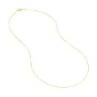 10k žuto zlato 18 BO lančana ogrlica W Spring Ring - Žene