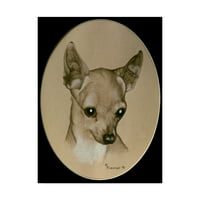 Zaštitni znak likovna umjetnost 'Chihuahua' platno umjetnost Rusty Frentner
