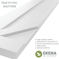 Ekena Millwork 18 W 80 H True Fit Pvc San Carlos Misijski stil Fiksni nosači, bijeli