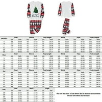 Identični setovi božićnih pidžama za odmor Božićni Set Modne obiteljske odjeće