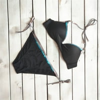 Odjeća za plažu Plus size kupaći kostim bikini Crna