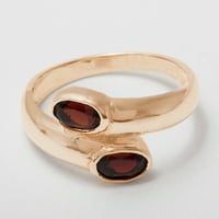 9K ženski prsten od prirodnog nara od ružičastog zlata britanske proizvodnje-opcije veličine-Veličina 10