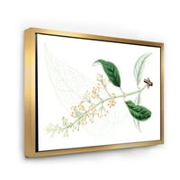 Drevni biljni svijet u okviru slike uokvireni umjetnički tisak na platnu