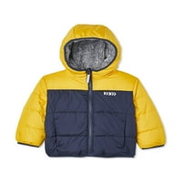 George Baby Toddler Boy Reverzibilni Sherpa Puffer Zimska jakna kaput