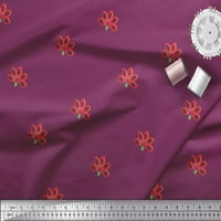 Svilena tkanina od krep-a s umjetničkim cvjetnim otiscima na tkanini širine dvorišta