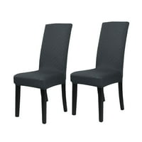 Jedinstvene ponude rastezljive pletene stolice za ručavanje proklizava tamno siva