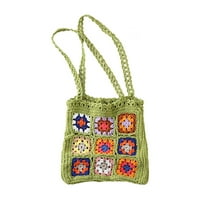 Ručno izrađena torba za šminkanje od heklane vune ručna torba za narukvicu za zapešće Retro ležerna putna torba za putovanja