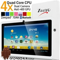 Novi Zeepad 7DRK -Q Android 4. KitKat Quad Core Cappacitive Touch Screen Dual Camera Bluetooth tablet -White