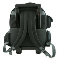 -Cliffs unise teški ruksak u školi s kotačima u crnoj boji