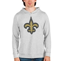 Muški Antigva Melange siva novi Orleans Saints tim apsolutni pulover hoodie