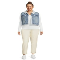 Madden NYC juniori plus size fau sherpa traper prsluk, veličine 1x-4x