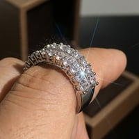 Ženski vjenčani prsten okruglog reza princeza zaručnički prsten