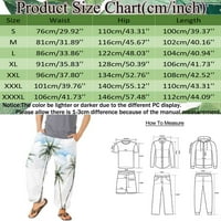 Muške hlače Ležerne svestrane široke hlače Plus Size s printom, modne hlače za plažu s džepovima