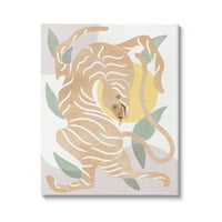 Apstraktni Tigar s geometrijskim uzorkom životinje i insekti Galerija grafičke umjetnosti omotano platno ispis zidne umjetnosti