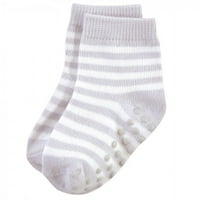 Čarape od organskog pamuka Za Bebe i djevojčice s neklizajućim držačem protiv pada, ružičaste, 12 mjeseci