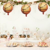 Košarkaške kuglice od aluminijske folije, pribor za rođendansku zabavu s balonom, ukras sportske zabave za zabavu u Bumbaru.