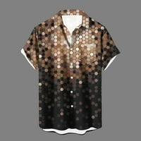 Prijedlozi odjeće i dodataka za muškarce Muška kućna Vintage odjeća s nepozvanim printom ležerna košulja na kopčanje s džepovima
