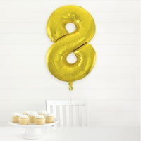 Veliki broj balona od folije u obliku 34-inčnog Zlatnog jednodijelnog uzorka