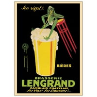 Zaštitni znak likovna umjetnost Bieres Brasserie Lengrand Canvas Art by G Piana