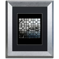 Zaštitni znak likovna umjetnost mornarsko plava platna umjetnost Philippea Hugonnard, Black Matte, Silver Frame