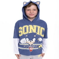Sonic The Hedgehog Boys Cosplay Hoodie i Joggers, dvodijelni set odjeće, veličine 4-10