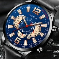 Muški sportski sat od nehrđajućeg čelika, Futrola za remen, kvarcni Analogni ručni sat