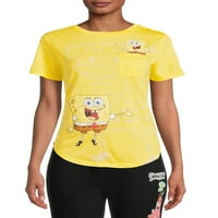 SpongeBob Squarepants ženska grafička majica s kratkim rukavima