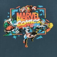 Avengers Boys Klasična grafička majica s kratkim rukavima, 2-pak, veličine xs-xxl