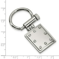 Primarni Čelik ugravirani polirani privjesak za ključeve od nehrđajućeg čelika