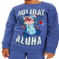 Lilo & Stitch Boys božićni džemper i jogger gaći