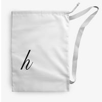 Jednostavno Daisy moderni monogram u H torbama za pranje rublja