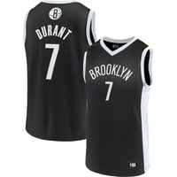Muški dres igrača Brookline Netsa s logotipom fanatici Kevina Duranta u crnoj boji
