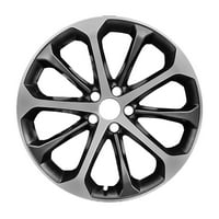 Obnovljeni OEM aluminijski legura kotača, crno jaje-mat čisto, odgovara 2014- ford taurus