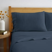 Set posteljine od dresa od donjeg rublja-Mješavina pamuka s dubokim džepovima, mekana ugodna pletena rastezljiva posteljina - kvaliteta