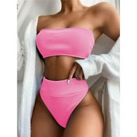 Kupaći kostim Ženski Ženski Bandeau zavojni Bikini Push-up Brazilski Kupaći Kostimi Odjeća Za plažu push-up kupaći kostimi za žene
