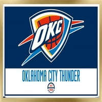 Grad Oklahoma Thunder - plakat s logotipom na zidu, 14.725 22.375