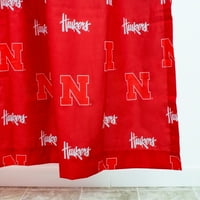 Nebraska Cornhuskers Tiskani naslovnica za tuširanje - 70 72