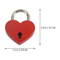 Mini Setovi za zaključavanje u obliku srca ljubavne brave Mali lokoti s ključem ljubavna brava za most