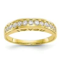 Iskonsko zlato, karatno žuto zlato, Volim te zauvijek, prsten od čvrstog kubičnog cirkonija