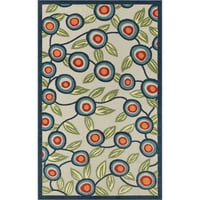 Tropski moderni cvjetni apstraktni tepih u boji, MNN