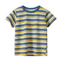 Topovi za bebe _ dječje majice kratkih rukava U žutim prugama 130