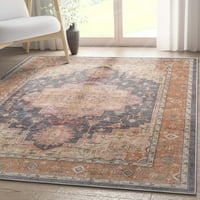 Dobro tkani Apollo Paris Vintage Oriental Multi Flatweave 5'3 7'3 Područje prostirke