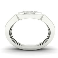 1 8CT TDW Diamond s sterling srebrnim klasterom Halo Split Shank Bridal Set