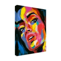 Annie Warren 'Prizmatic Pout I' Canvas Art