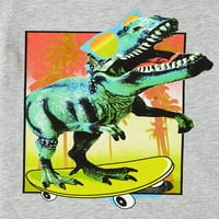 Wonder Nation Boys Dino Skate majica s kratkim rukavima, veličine 4- & Husky