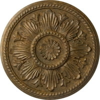 Stropni medaljon od 18 18 3 4 Edinburgh, ručno oslikan u TRLJANOJ bronci