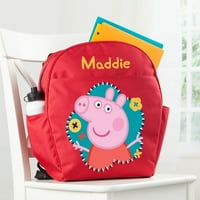 Personalizirani veseli Crveni ruksak s cvijetom Peppa Pig