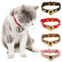 Podesiva ogrlica za kućne ljubimce s uzorkom mekih kostiju-otporna na habanje i sa zvonom za mačke i pse
