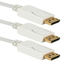 6-inčni kabel od 9 inča u bijeloj boji s kopčama, 3 komada