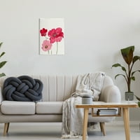 Stupell Romantic Red Poppies Trio Botanički i cvjetni slikar zidna ploča Umjetnička umjetnost Umjetnička umjetnost